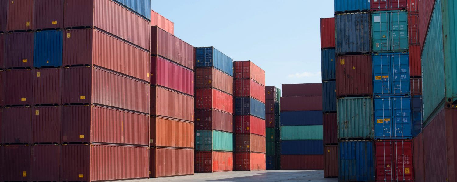 Shipping container depot