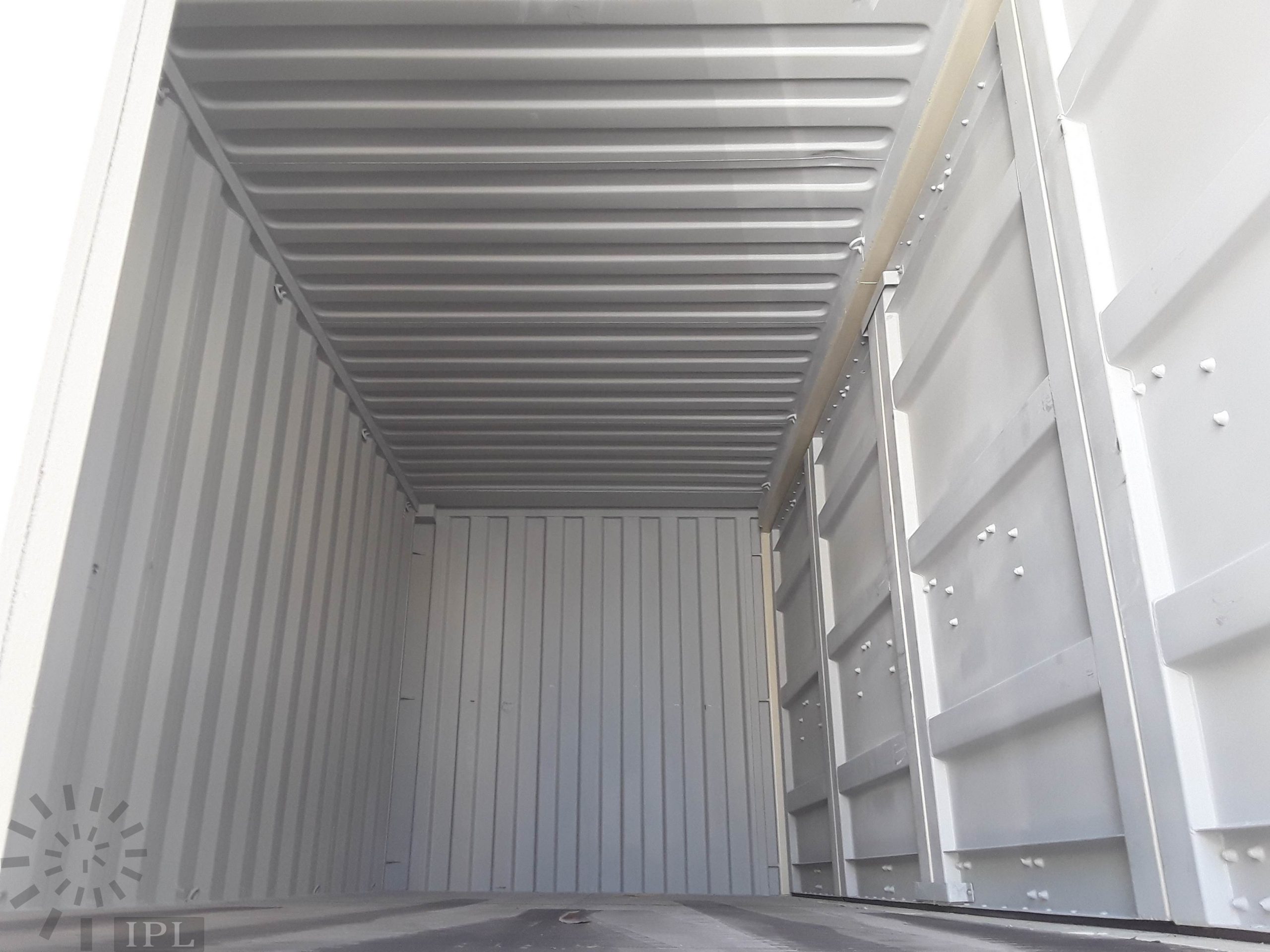 20' Open-Side Storage Container Interior