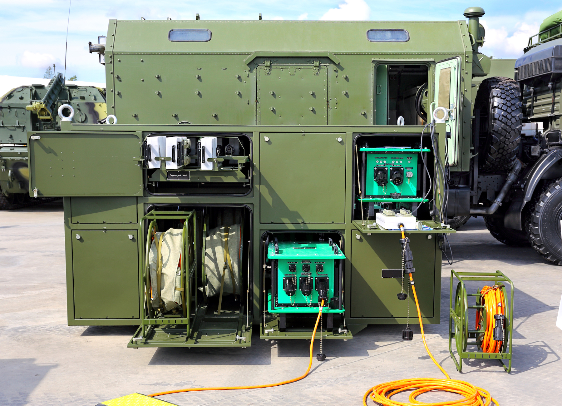 Military power facility container 